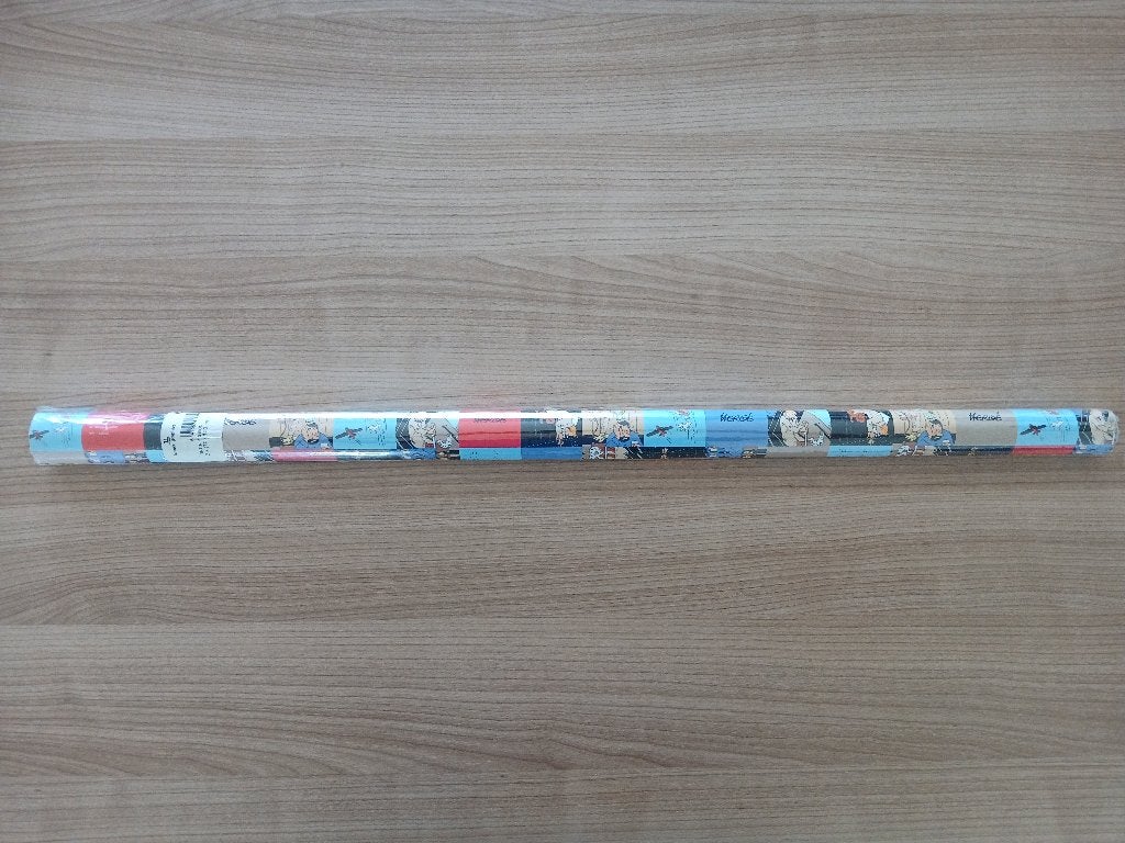 Kaftpapier / cadeaupapier Kuifje Hergé, meer dan 20 jaar oud, Ophalen of Verzenden, Kuifje, Nieuw, Gebruiksvoorwerp