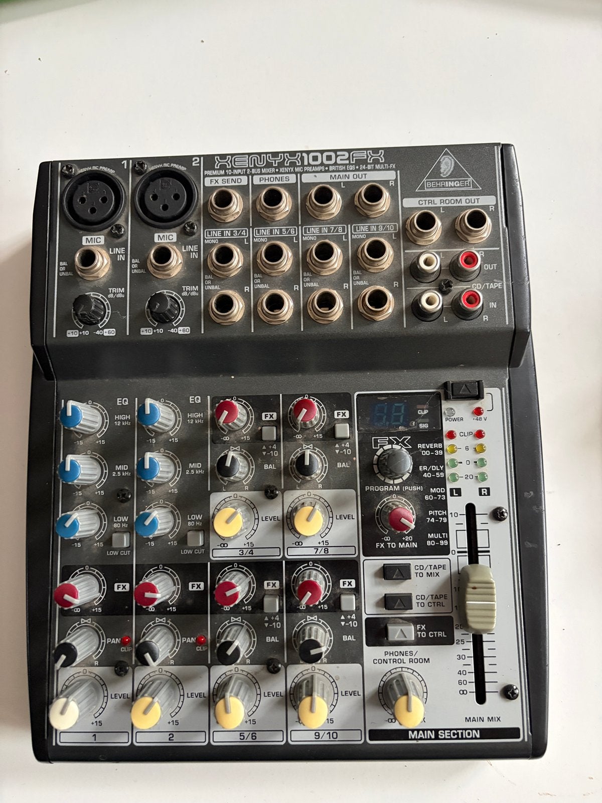 Behringer Xenyx 1002FX mixer, Musique & Instruments, Enlèvement, Comme neuf