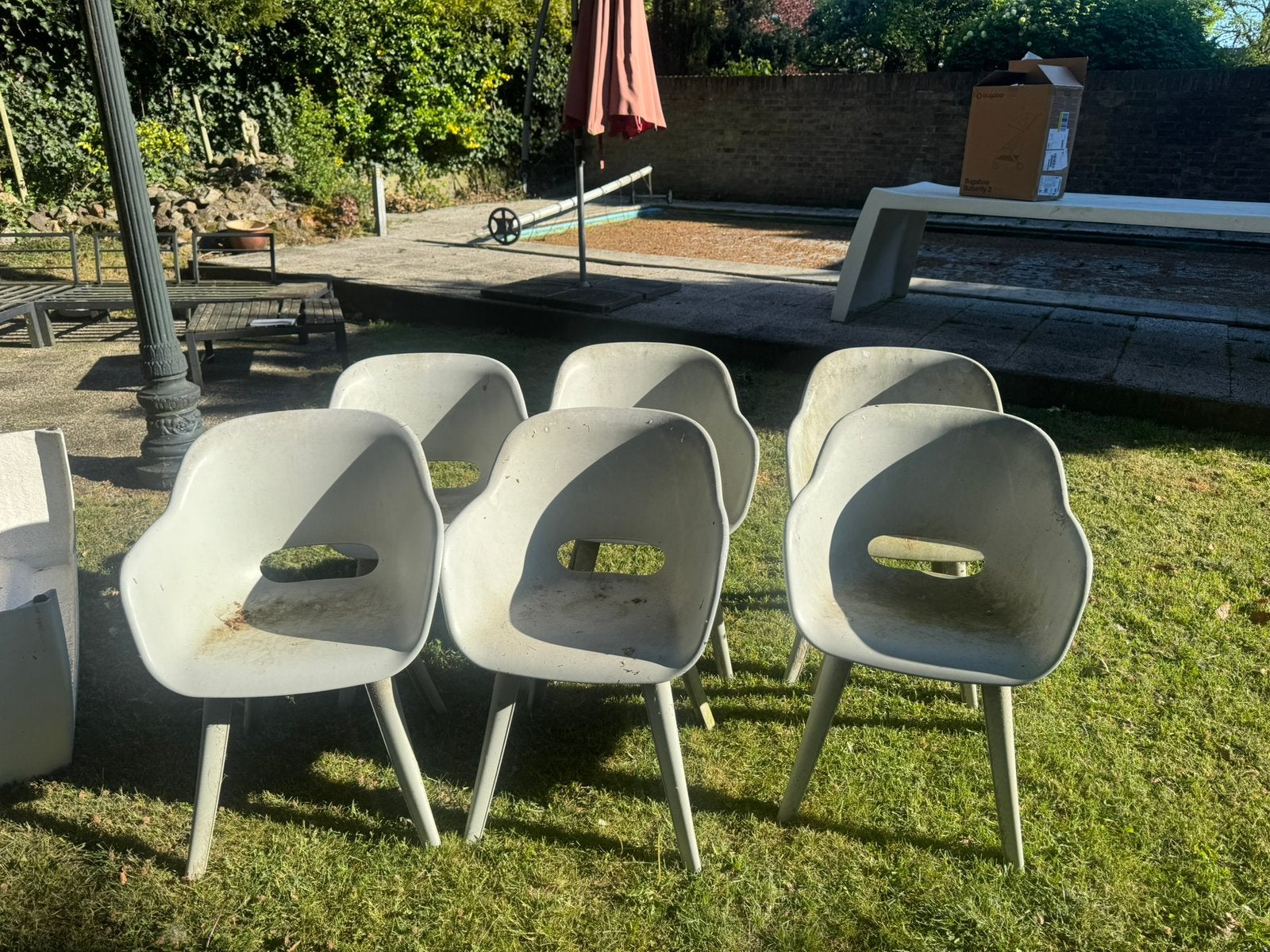6x Allibert tuinstoelen – €75 setprijs, Tuin en Terras, Tuinsets en Loungesets, Ophalen, Gebruikt