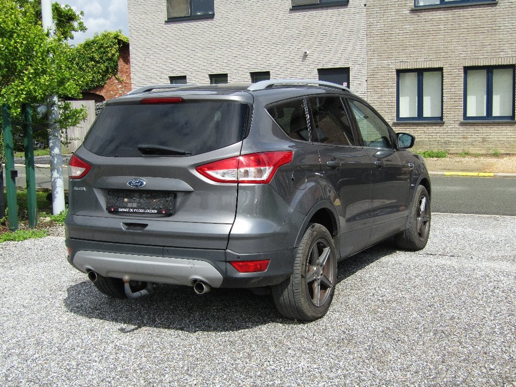 Ford Kuga 2.0 TDCI Automaat, Auto's, Ford, Euro 5, Zwart, Leder, 5 deurs