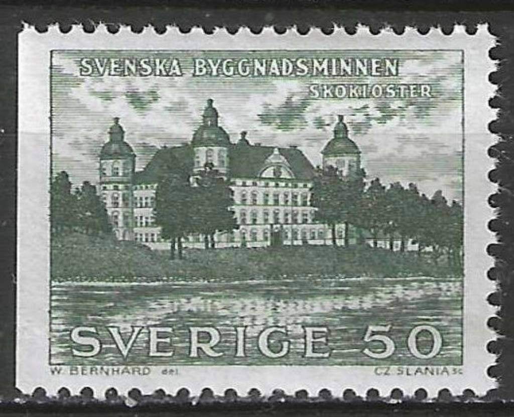 Zweden 1962 - Yvert 496a - Kasteel Skokloster - Links (PF), Verzenden, Zweden, Postfris