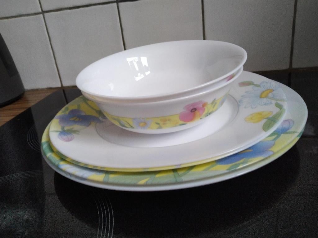 Vaisselle Arcopal 3 x 2 pièces, Enlèvement ou Envoi, Utilisé, Assiettes(s)