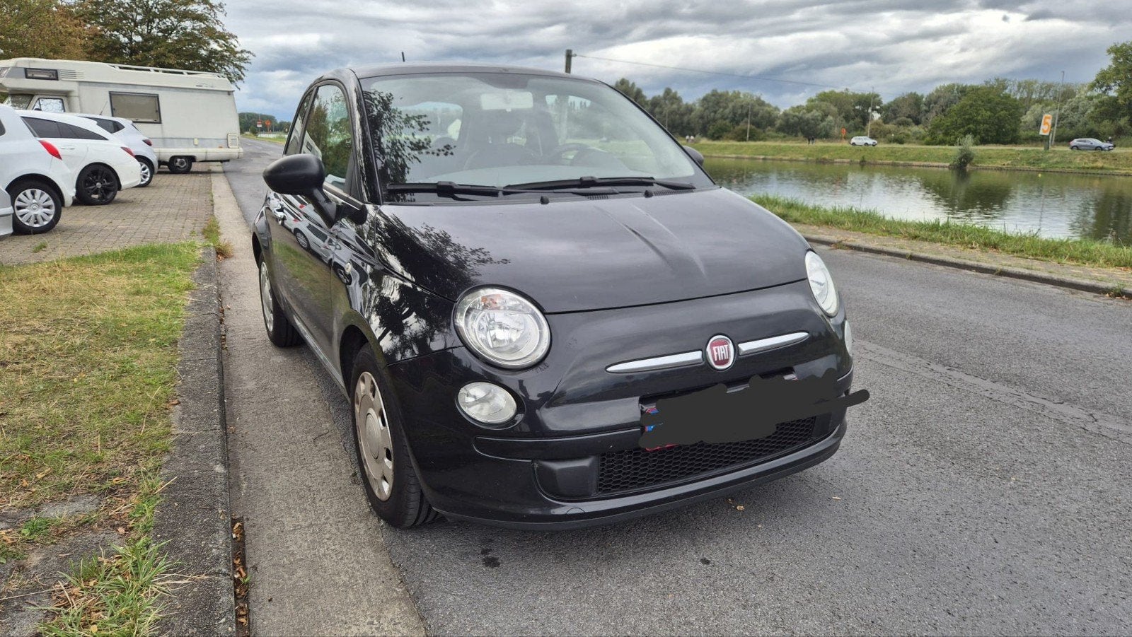 Fiat 500 benz. 1e eigenaar zuinige 900 cc, Auto's, Fiat, Zwart, Particulier, 3 deurs, Te koop