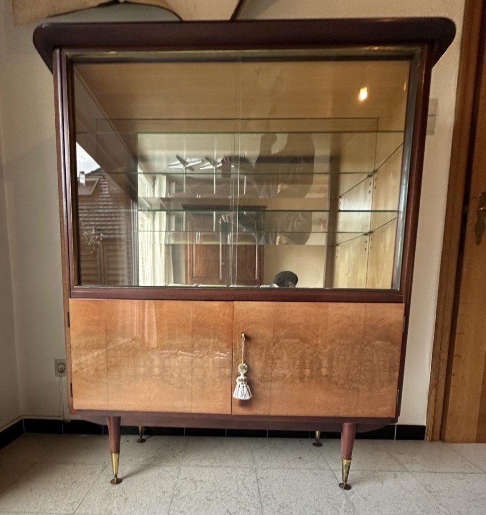vintage vitrinekast, Huis en Inrichting, Ophalen