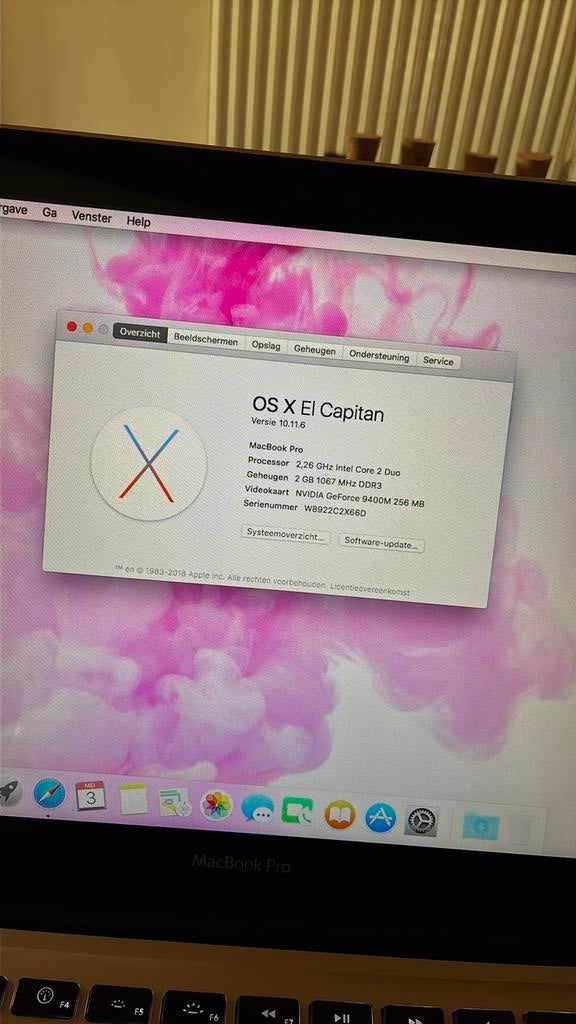 Macbook pro, Computers en Software, Apple Desktops, Ophalen of Verzenden, Gebruikt, Overige modellen, Onbekend