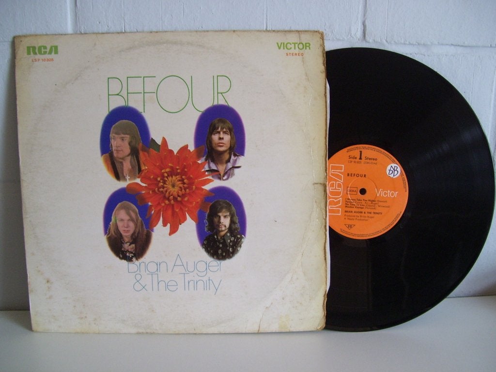 BRIAN AUGER & TRINITY  befour, CD & DVD, Vinyles | Rock, Rock psychédélique, Pressage original, Enlèvement ou Envoi, Utilisé