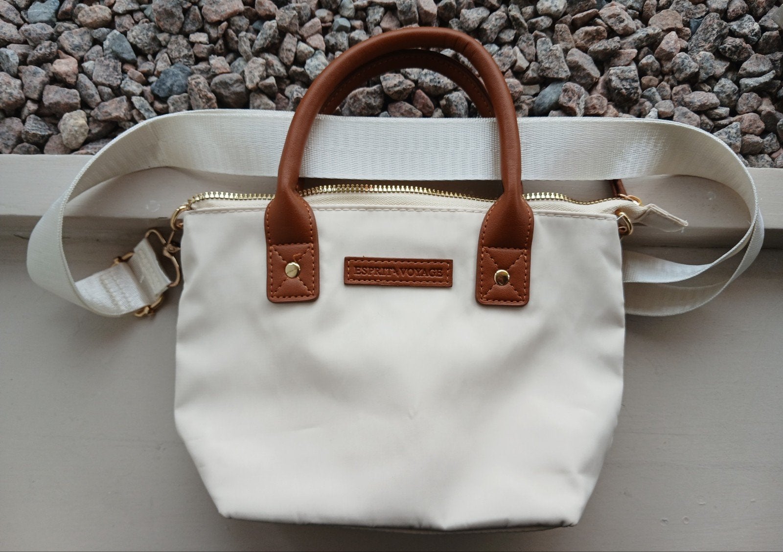 Esprit Voyage handtas met draagriem, Handtassen en Accessoires, Tassen | Damestassen, Ophalen of Verzenden, Wit, Handtas