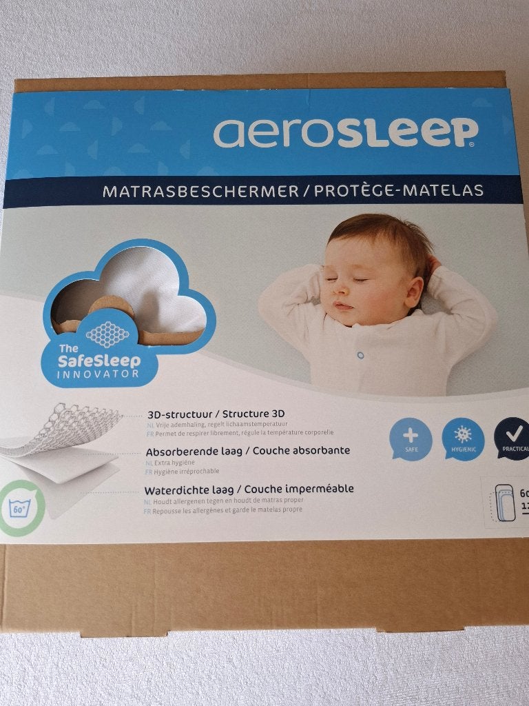 AeroSleep 3D matrasbeschermer - 120 x 60 cm, Ophalen, Nieuw, Wieg