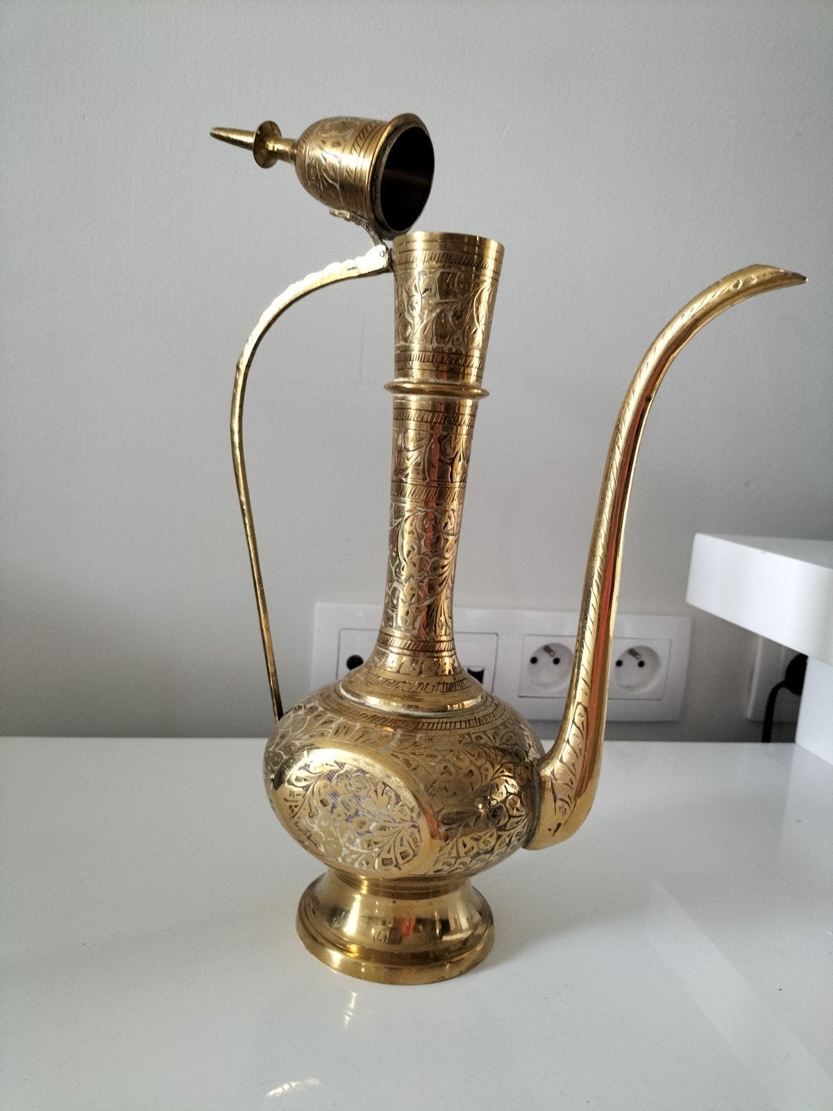 antieken schenkkan koper, Antiek en Kunst, Ophalen of Verzenden, Koper