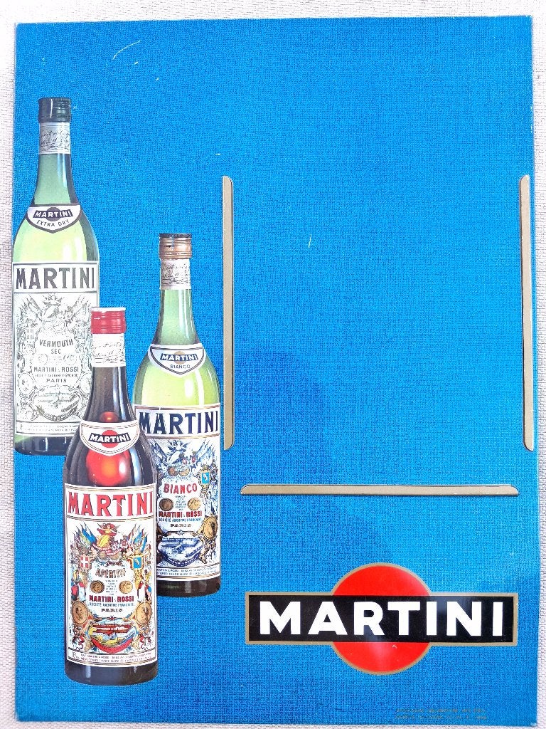 metalen reclamebord Martini 1948, Ophalen of Verzenden, Zo goed als nieuw, Reclamebord
