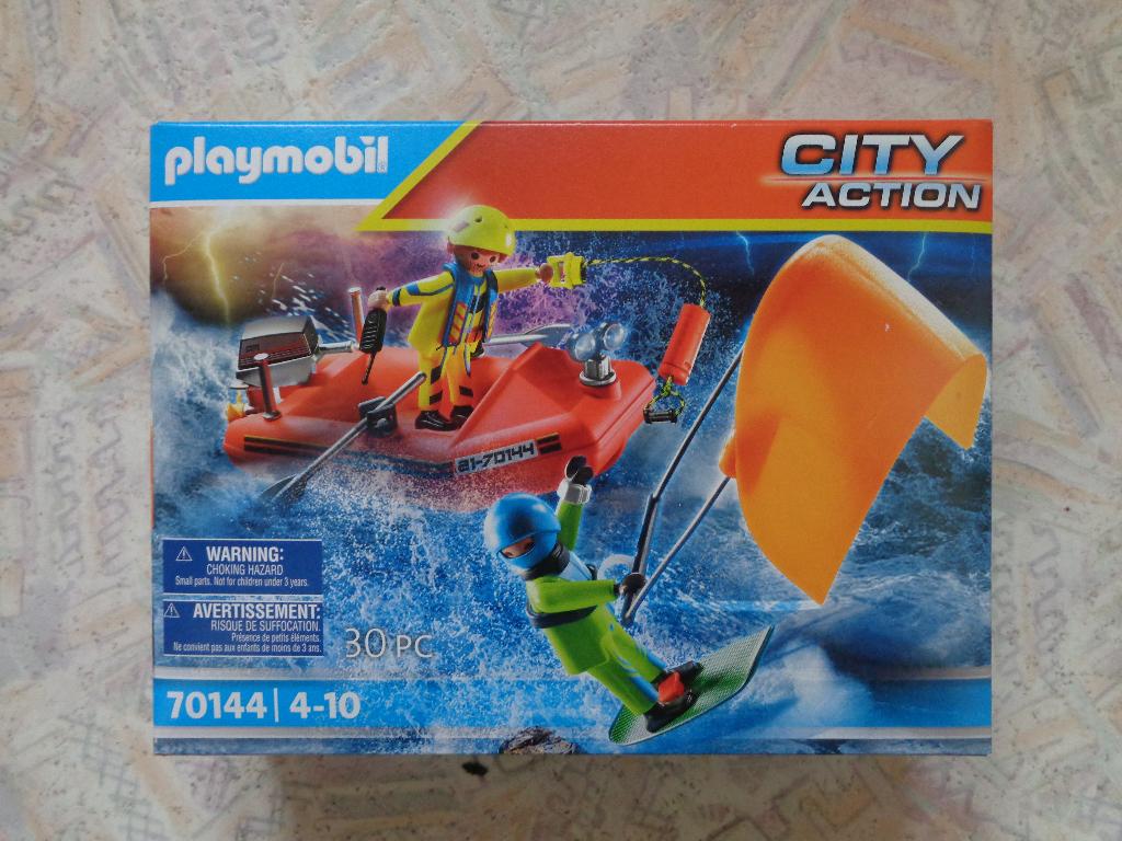 Playmobil Kitesurfer redding met boot – 70144, Ophalen of Verzenden, Nieuw, Complete set
