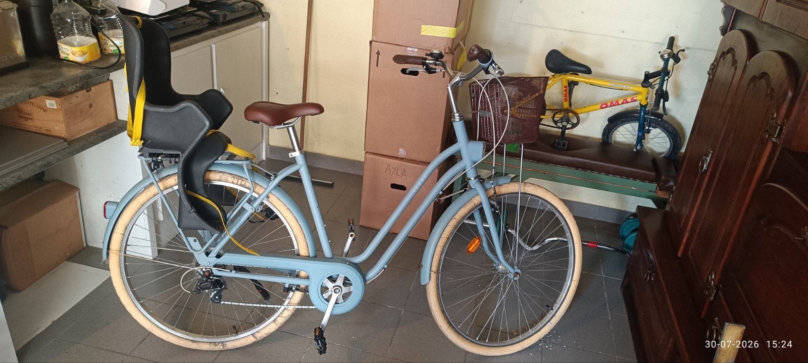 dames fiets Decathlon, Enlèvement