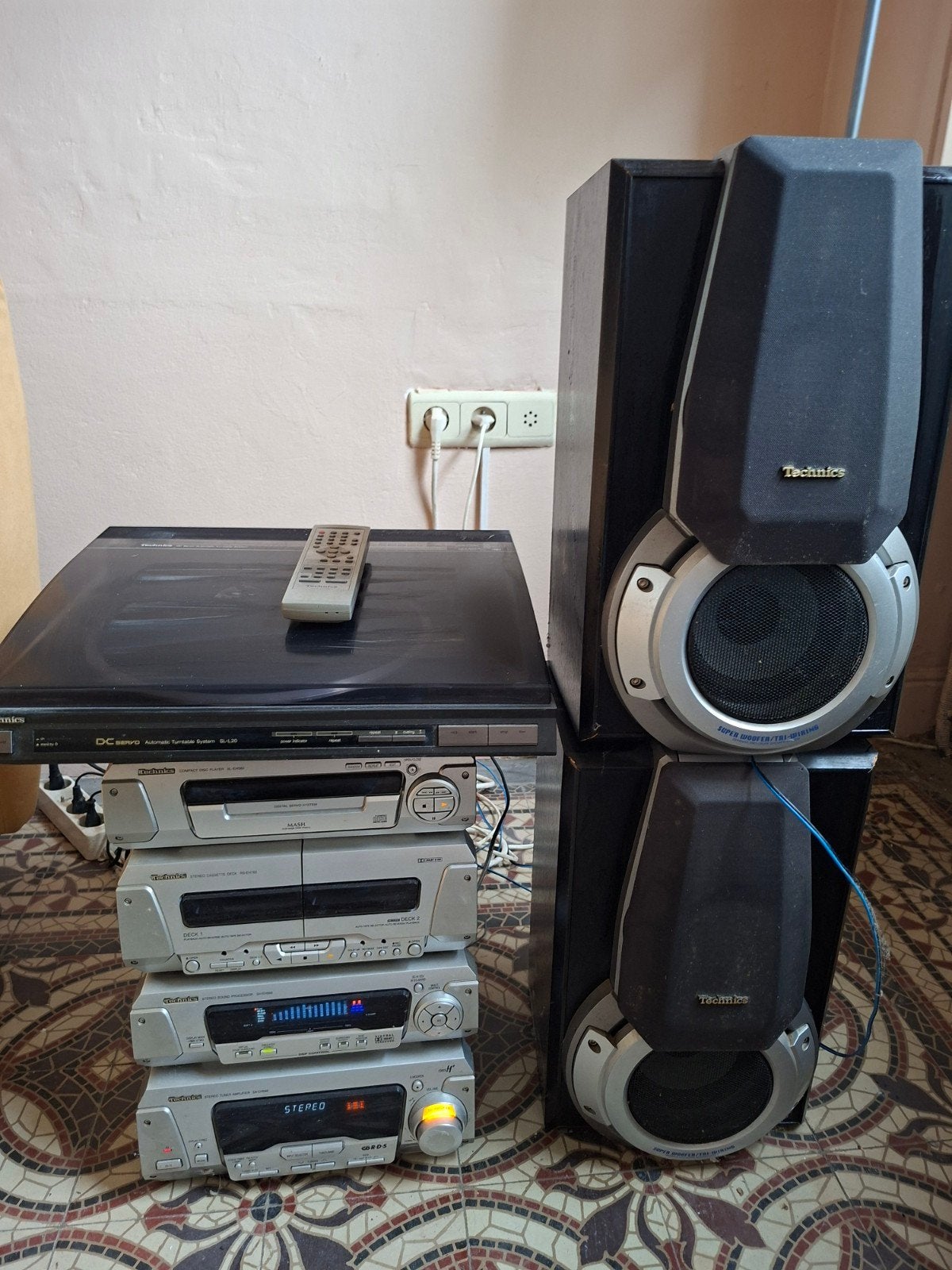 Technics stereo, TV, Hi-fi & Vidéo, Chaîne Hi-fi, Enlèvement, Ne fonctionne pas, Haut-parleurs, Autres marques