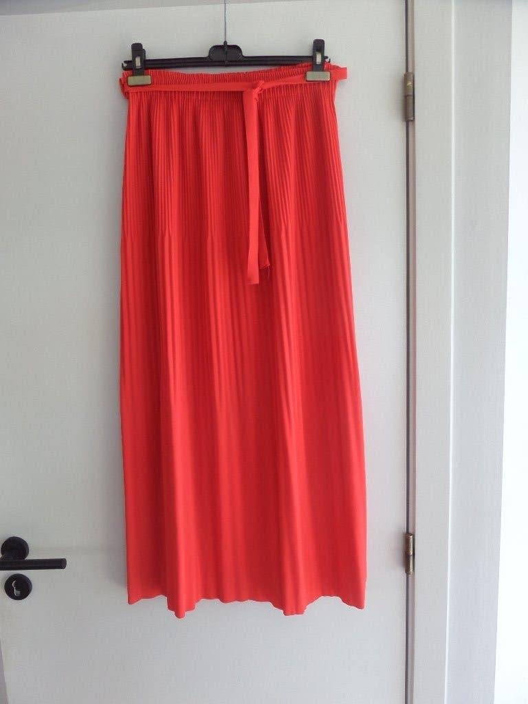 Lange rok, Kleding | Dames, Ophalen of Verzenden, Zo goed als nieuw, Rood, Onder de knie
