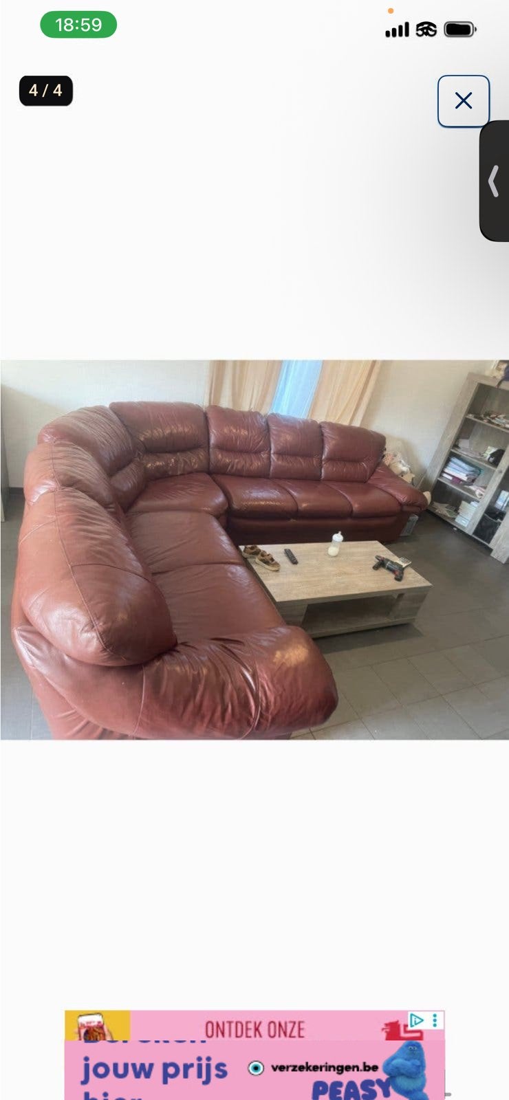 Hoek salon, Enlèvement, Comme neuf