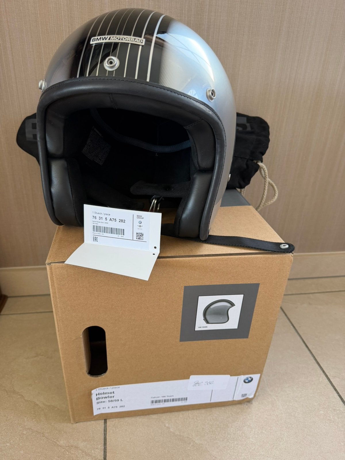 BMW Helm 100 years col item, Motoren, Dames, Overige typen, L, Ophalen