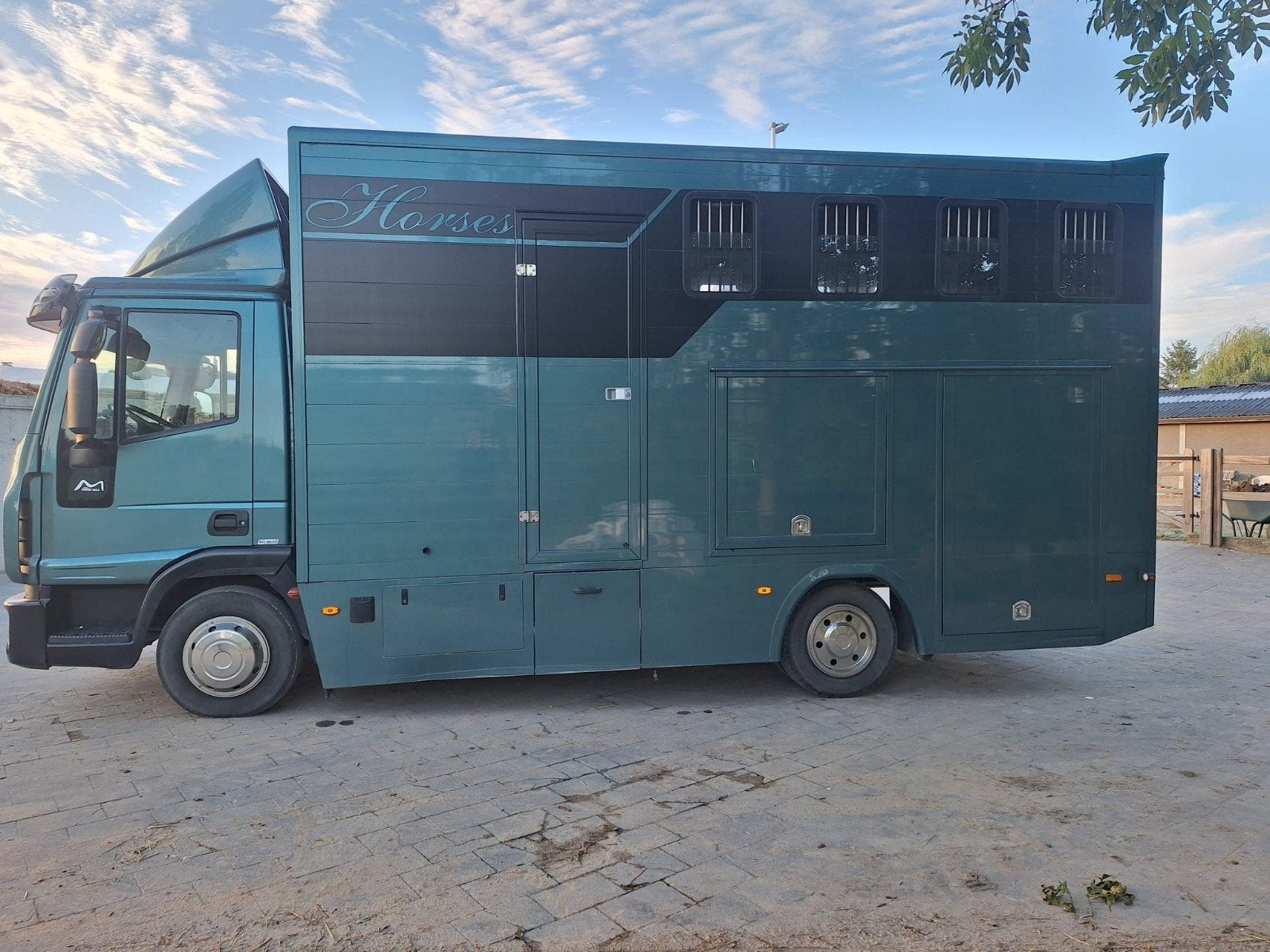 Paardenvrachtwagen 4 paarden, Ophalen, Aluminium