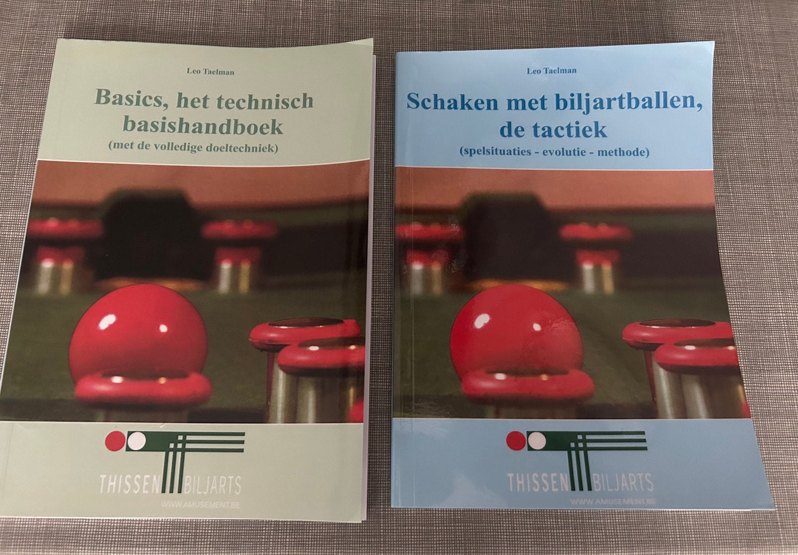 Biljart - Leo Taelman. 2 boeken, Livres, Livres de sport, Enlèvement ou Envoi, Comme neuf