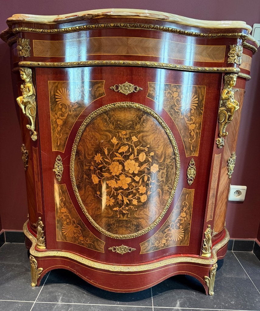 Commode met natuurstenen blad, Huis en Inrichting, Kasten | Ladekasten, Ophalen