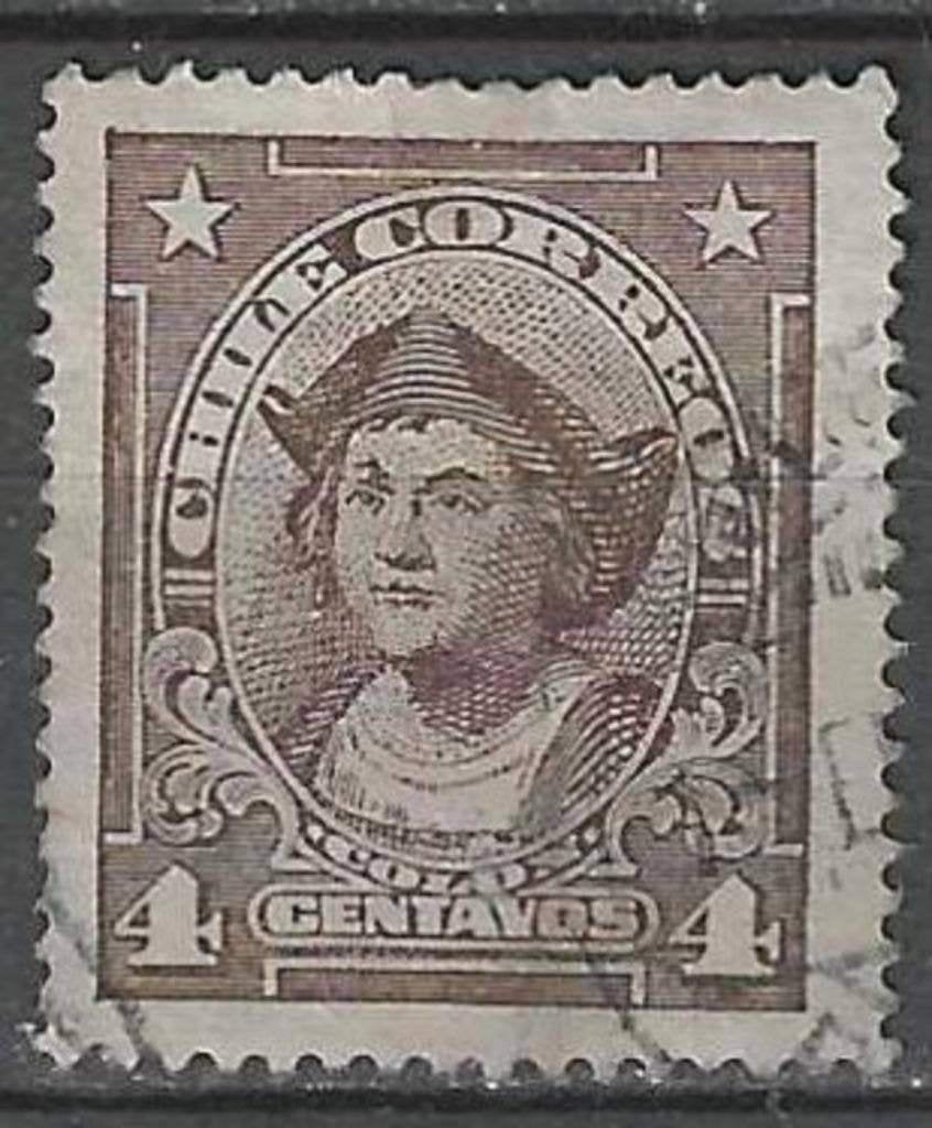 Chili 1915/1927 - Yvert 111 - Christoffel Columbus (ST), Verzenden, Gestempeld