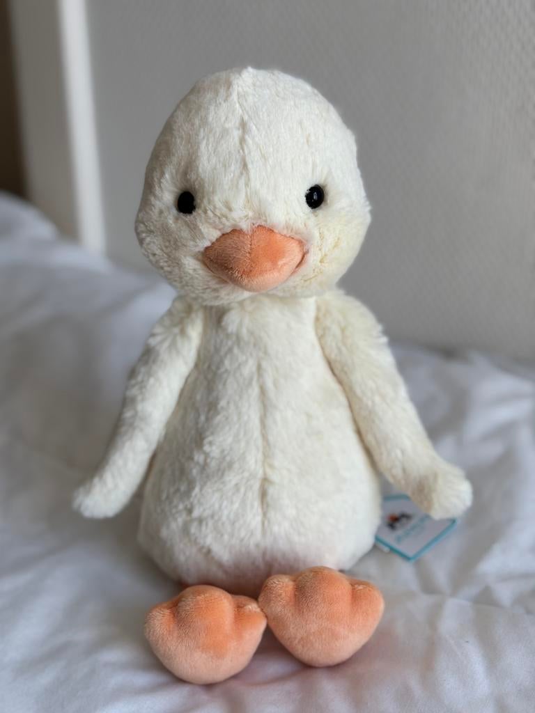 Jellycat Bashful Duck BNWT, Neuf, Enlèvement ou Envoi, Moyen (20 à 80 cm), Jellycat