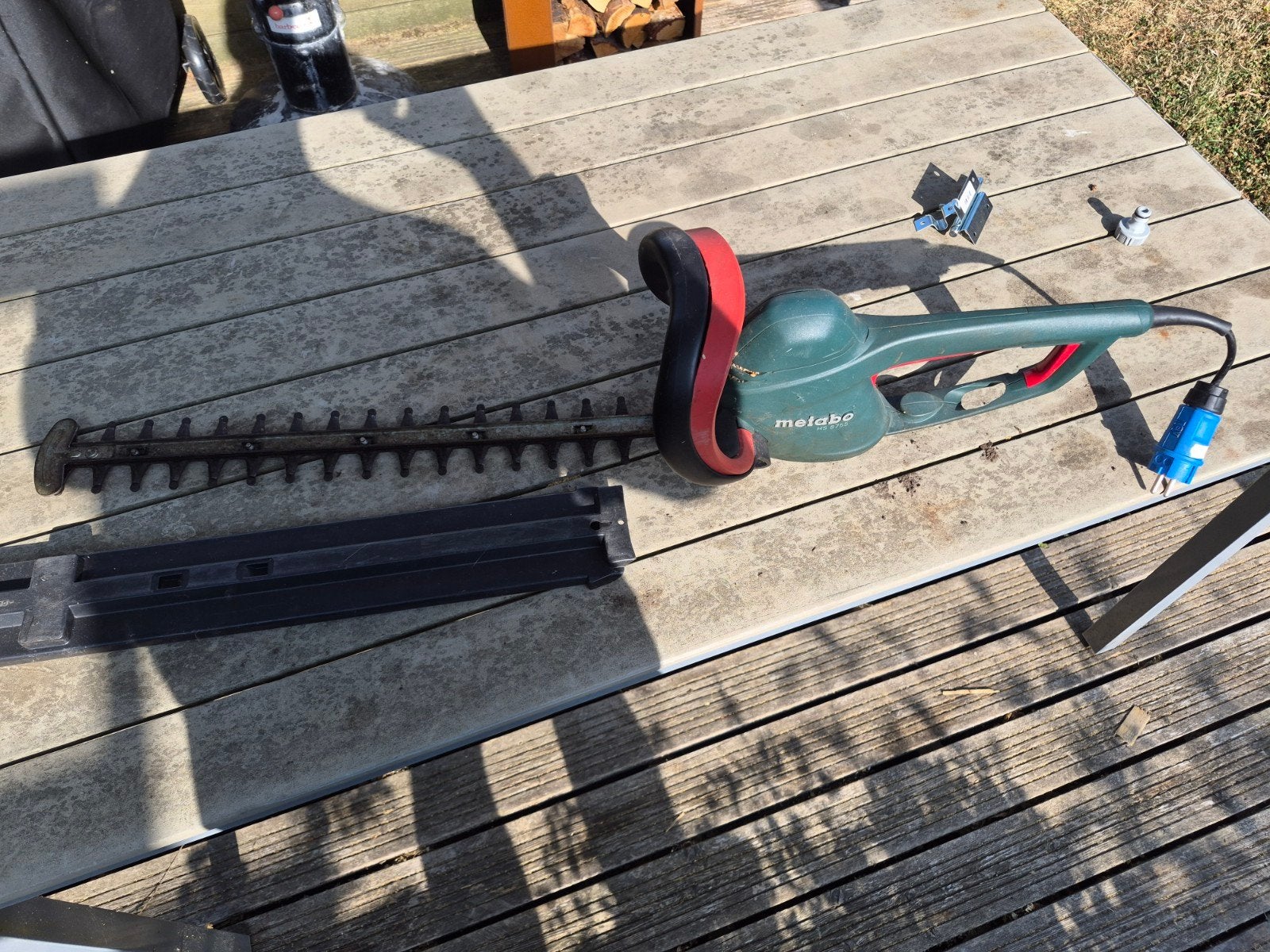metabo snoeischaar haagschaar 55 CM met veiligheid, Enlèvement, Utilisé, Électrique, Metabo
