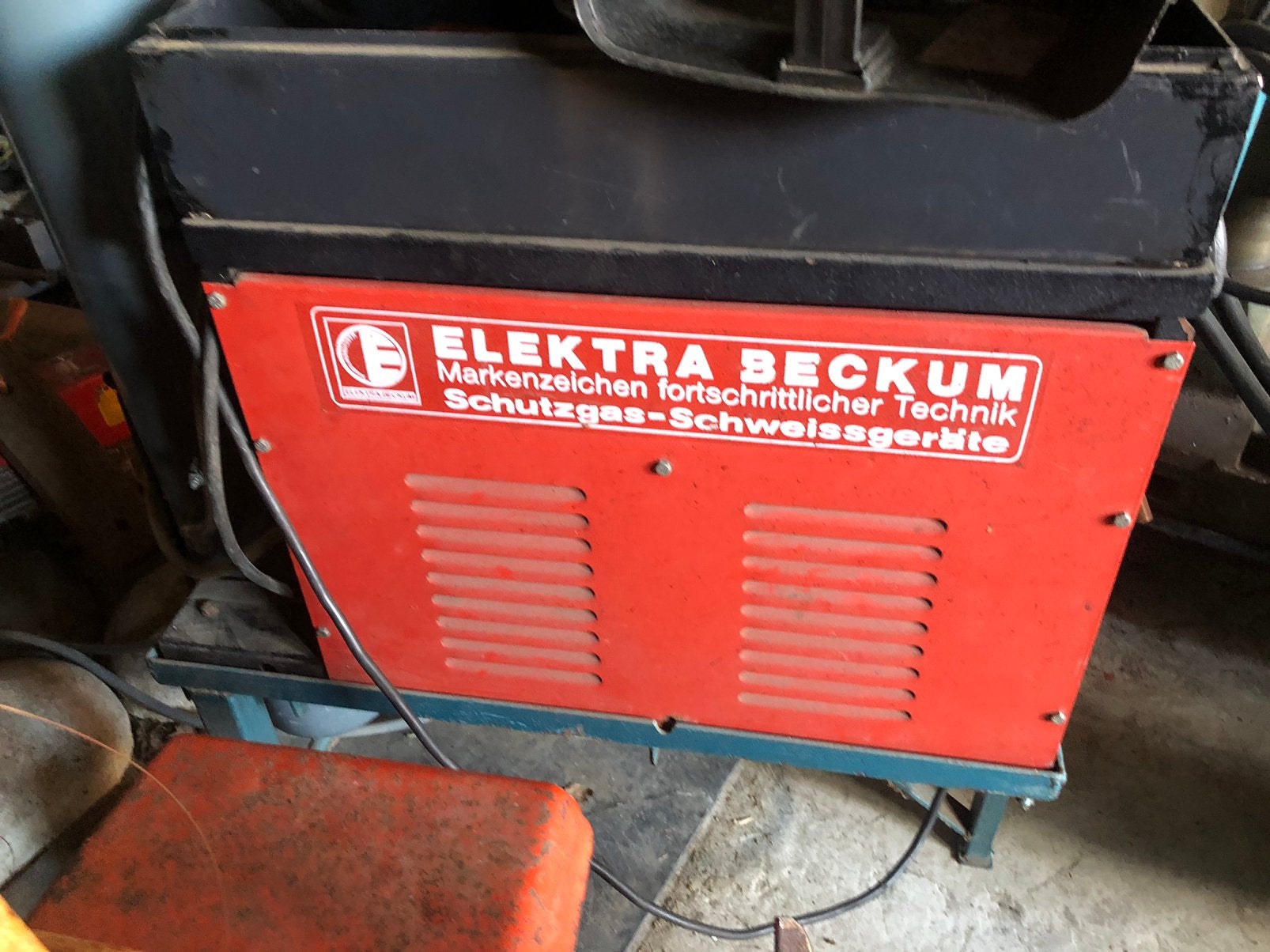 half automaar electro beckum met fles, Doe-het-zelf en Bouw, Gereedschap | Lasapparaten, Ophalen of Verzenden, Zo goed als nieuw