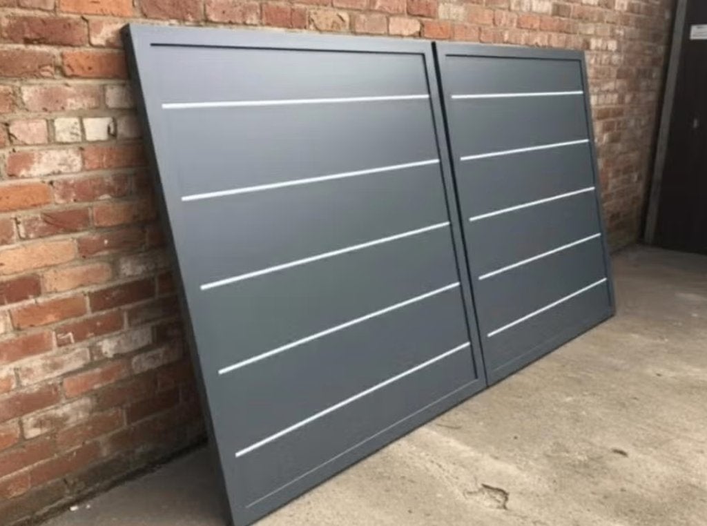 showroommodel schuifpoort aluminium ARONA, Ophalen, Gebruikt, Aluminium, Schuifpoort
