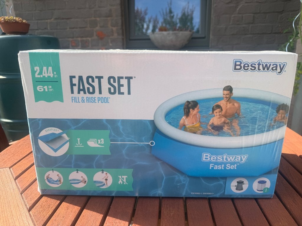 Zwembad, Jardin & Terrasse, Piscines, Enlèvement, Neuf, Rond, Piscine gonflable