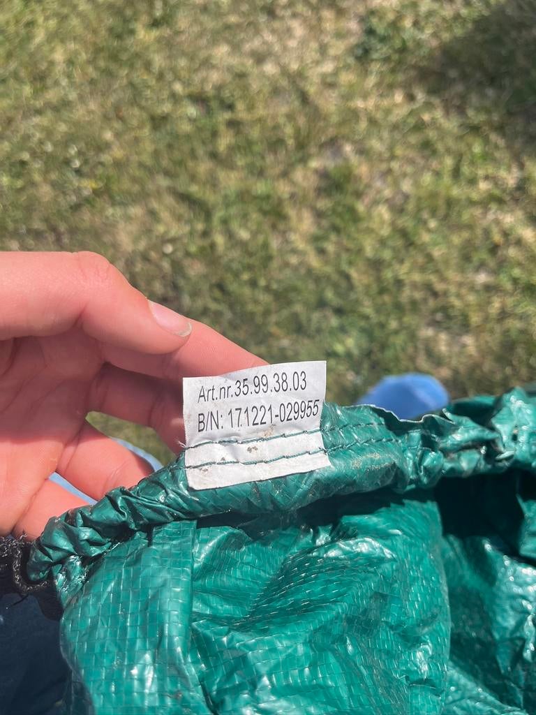 Berg trampoline dekzeil groen, Tuin en Terras, Ophalen, Zo goed als nieuw