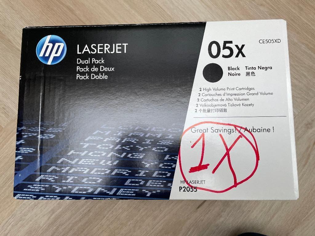Nieuwe orig toner HP CE505X (HP 05X) voor de HP P2055 serie, Ophalen of Verzenden, Nieuw, Toner, HP ORIGINAL