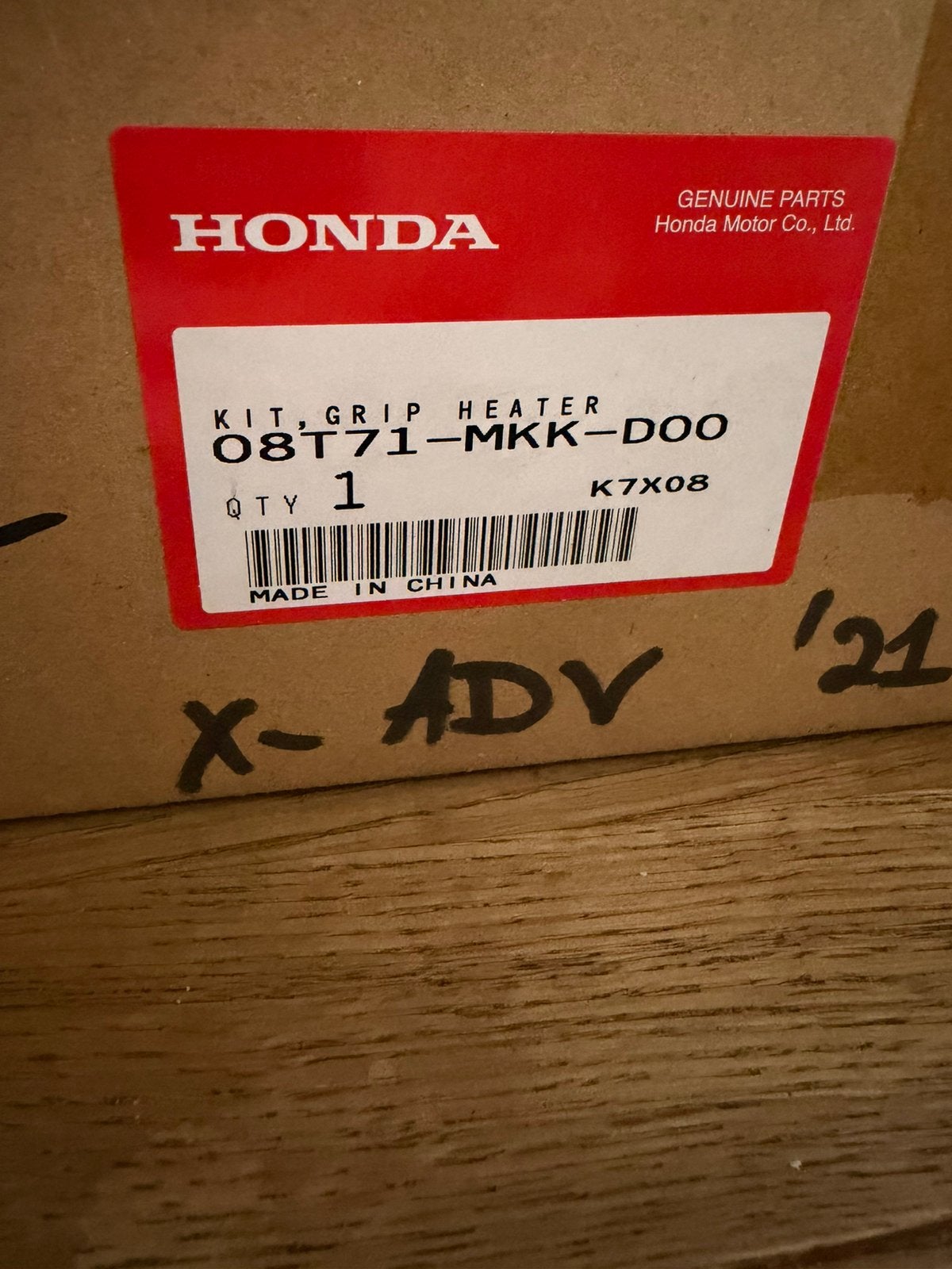 Crf1000/X adv, Ophalen