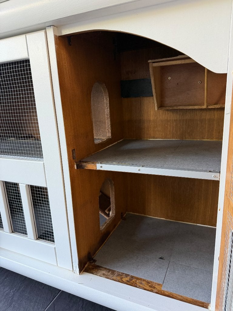 Duplex konijnen hok, Dieren en Toebehoren, Ophalen, Konijn, 90 cm of meer, Hok