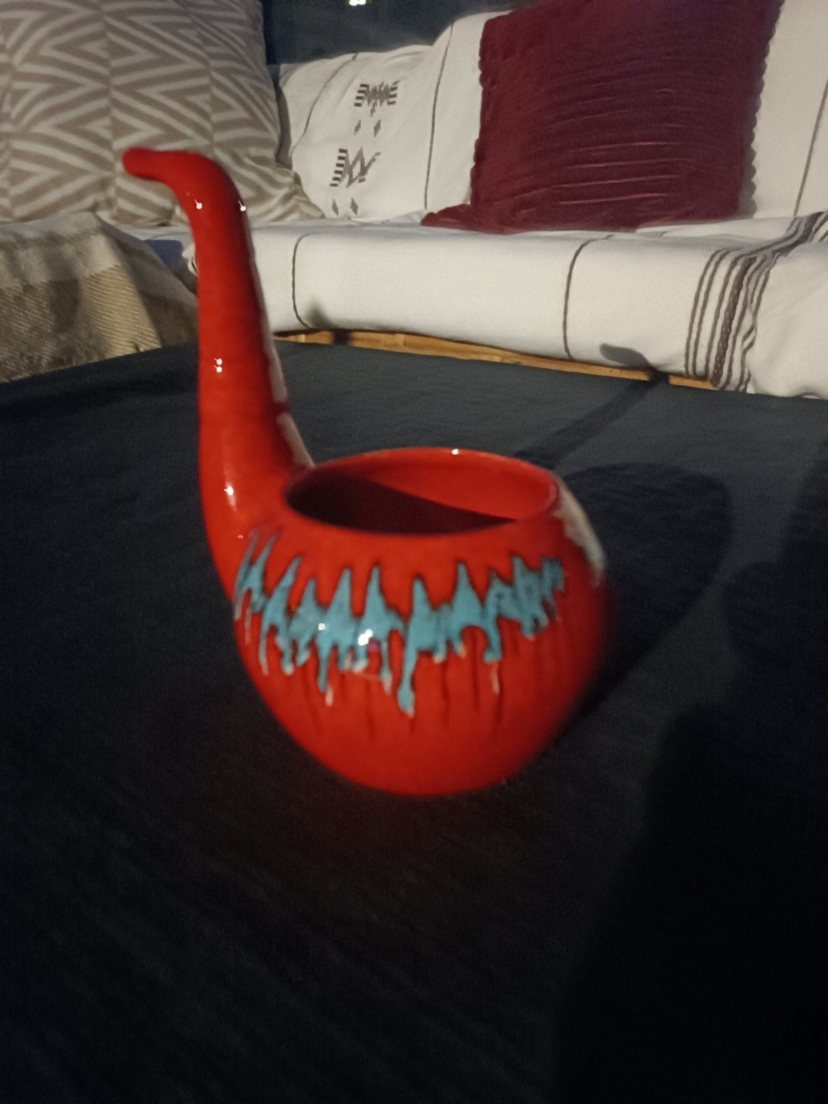 vase Pipe ouest Germany 1970  Rare, Enlèvement ou Envoi, Vase