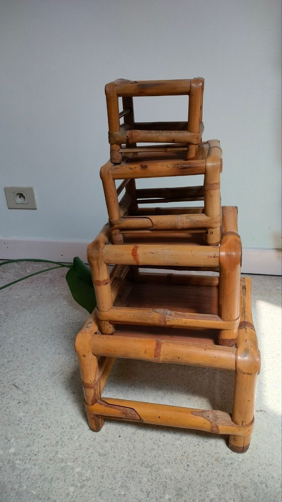 Bamboe plantentafeltjes, Huis en Inrichting, Woonaccessoires | Kisten, Ophalen