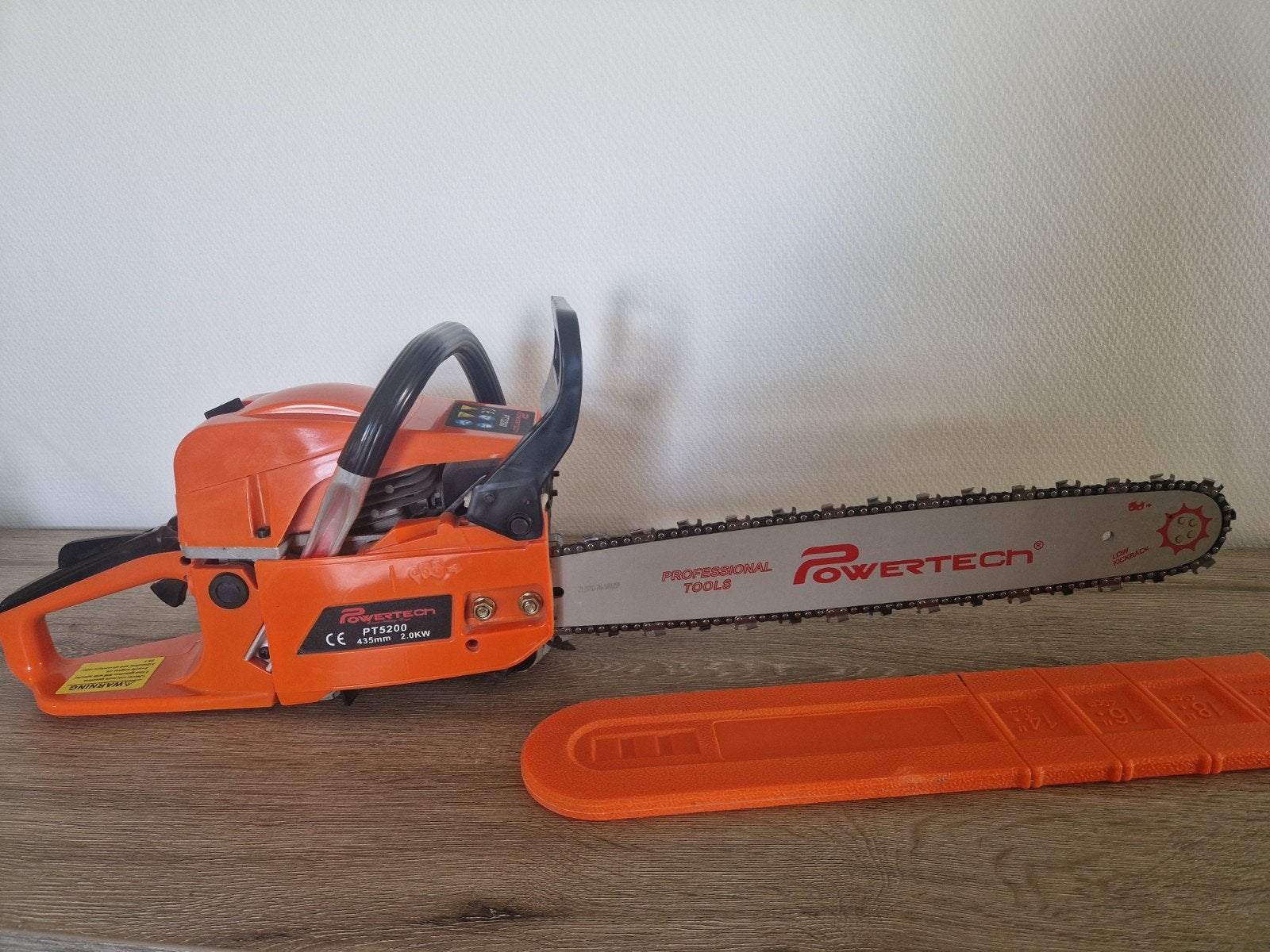 Nieuwe Kettingzaag Powertech met zaagblad van 52 cm, Ophalen, Kettingzaag
