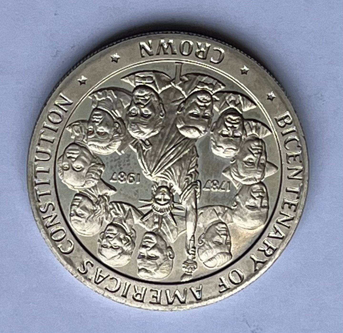 Crown munt Isle of Man 1987, Ophalen of Verzenden