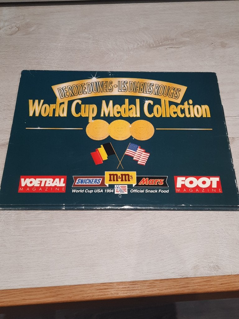 world cup medal collection 1994  rode duivels complete set, Enlèvement ou Envoi, Utilisé, Autres types