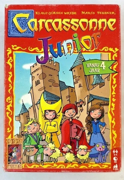 Jeu Carcassonne Junior pour enfants à partir de 4 ans 999 Ga, 1 ou 2 joueurs, Envoi, Comme neuf, 999 games