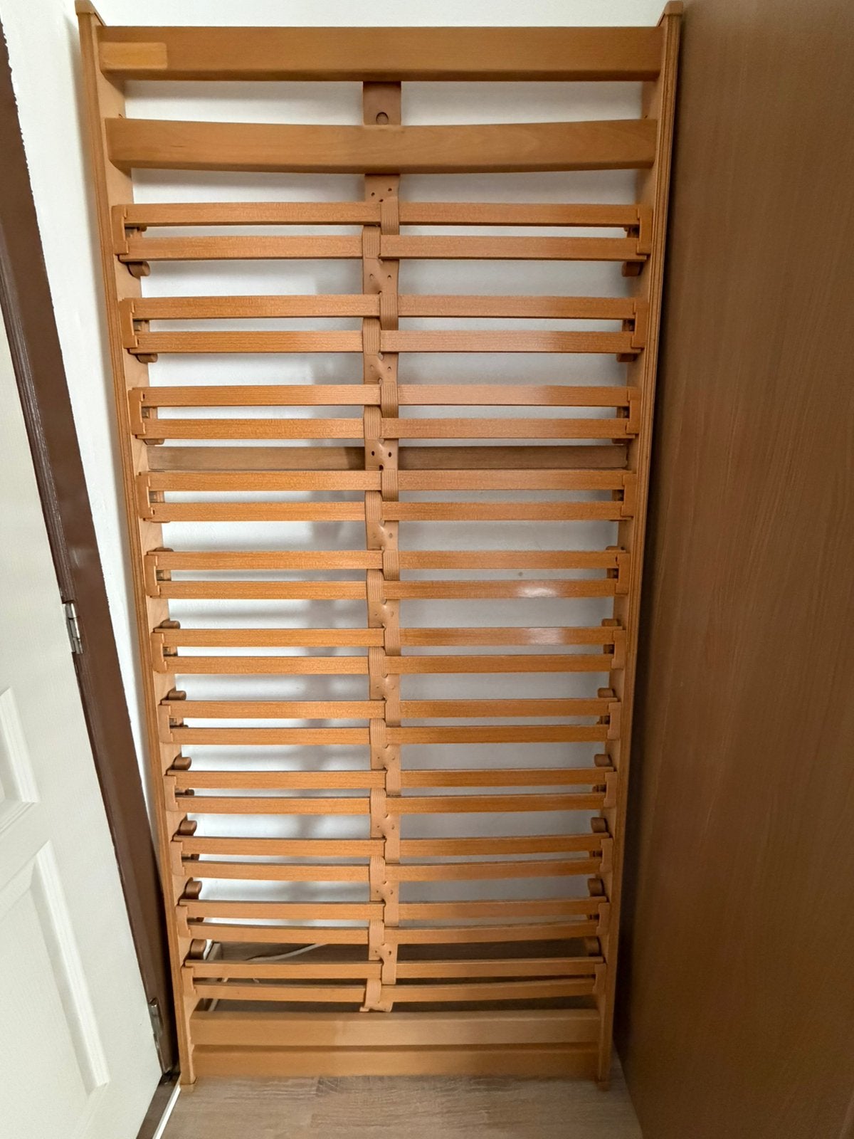 Lattenbodem met matras 90/200, Ophalen, Zo goed als nieuw