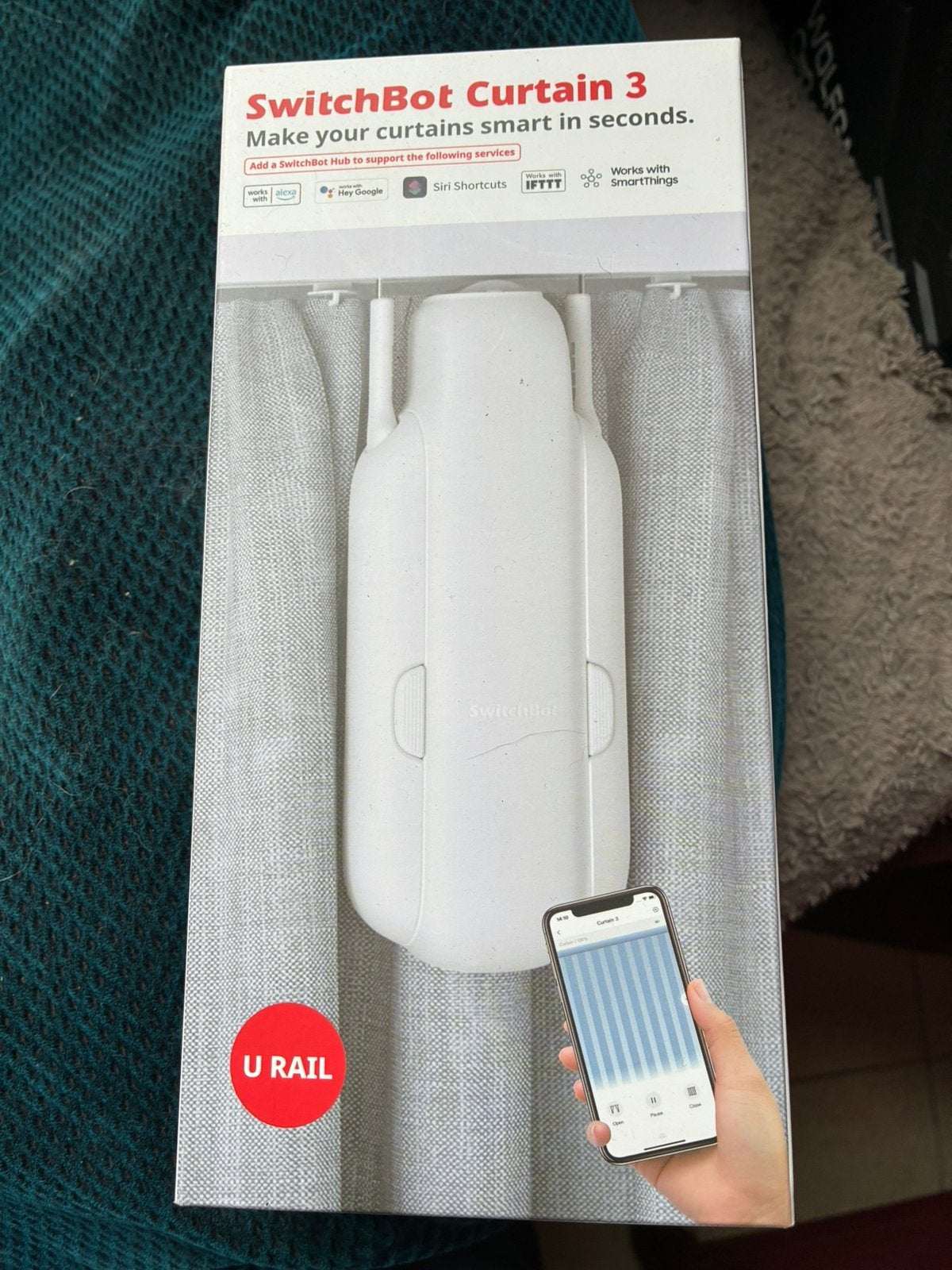 2 nieuwe switchBot curtain 3U rail, Enlèvement ou Envoi, Neuf