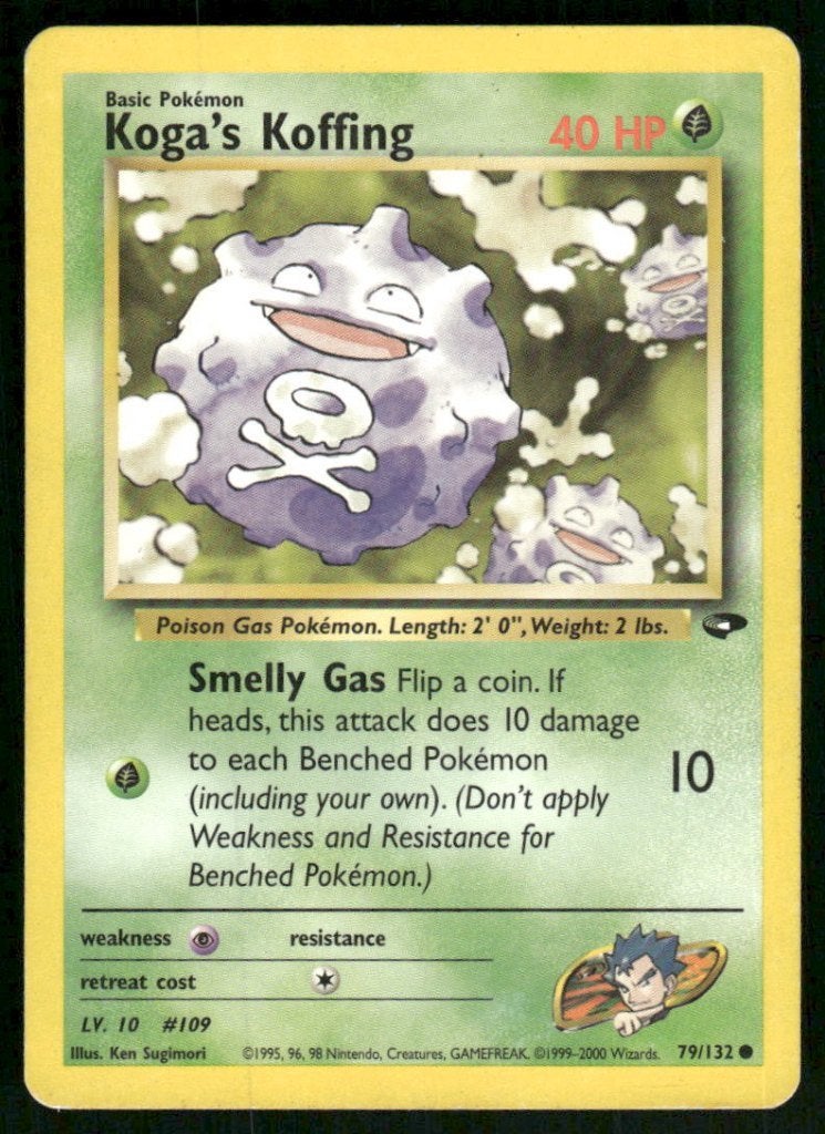 Koga's Koffing 79/132 - Gym Challenge, Envoi, Utilisé