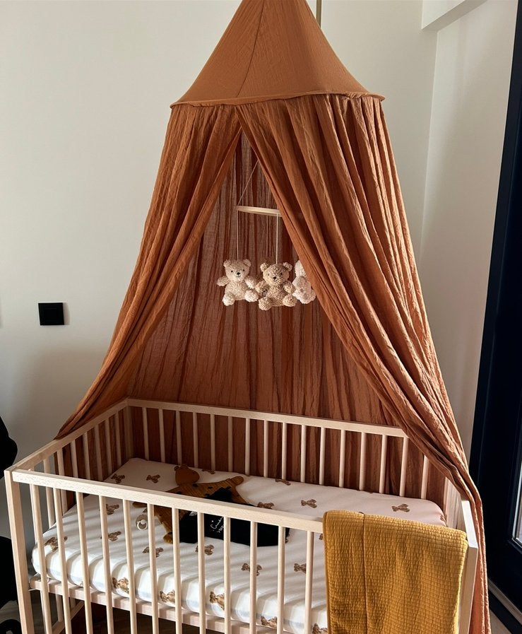 Bedhemel staaf + klamboe Jollein, Kinderen en Baby's, Ophalen, Zo goed als nieuw