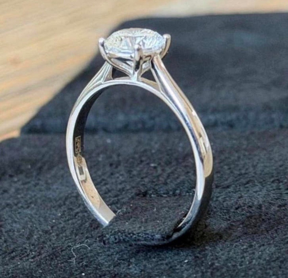 Gouden ring met diamant van 1.05 caraat met IGI certificaat!, Neuf, Enlèvement ou Envoi, Or, 17 à 18