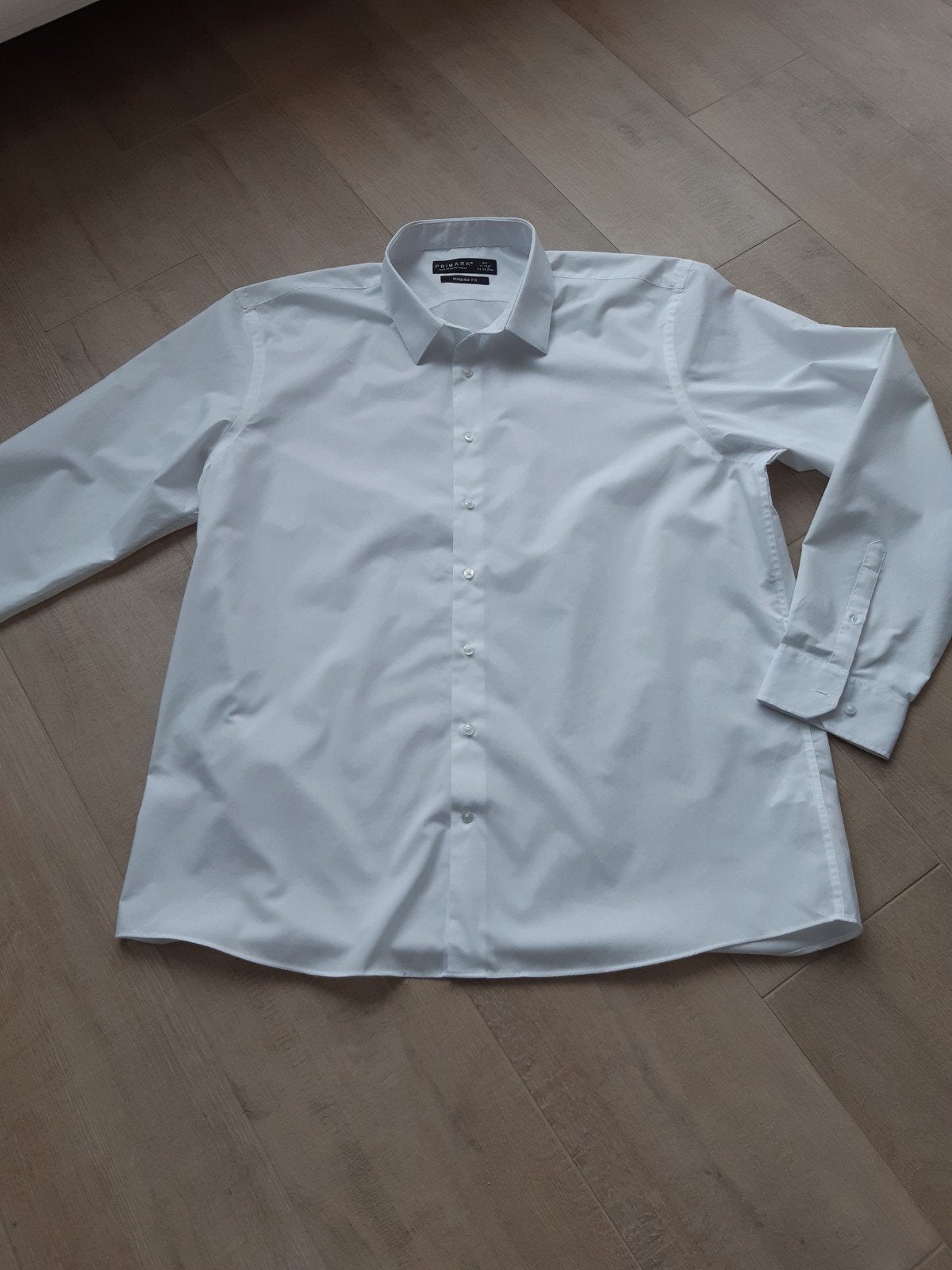 5 witte overhemden maat 2XL, Kleding | Heren, Ophalen of Verzenden, Zo goed als nieuw, Wit, Primark