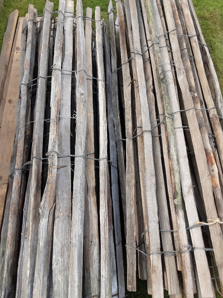 Afsluiting kastanjehout  2x5.75meter x170 hoog, Tuin en Terras, Ophalen, Zo goed als nieuw, 10 tot 20 meter, Raster
