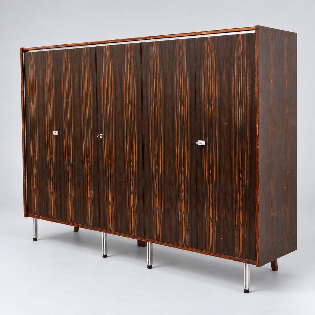 Vintage design kledingkast jaren '60 '70 midcentury retro, Verzenden