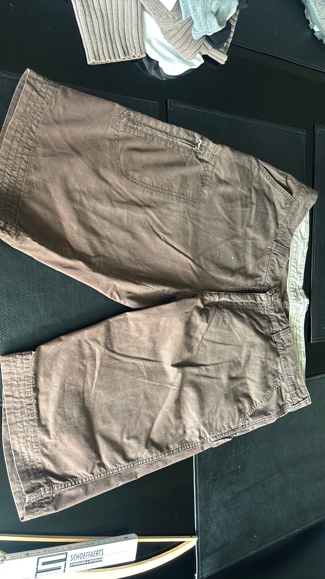 Korte broek heren 48, Kleding | Heren, Broeken en Pantalons, Ophalen of Verzenden, Zo goed als nieuw, Bruin