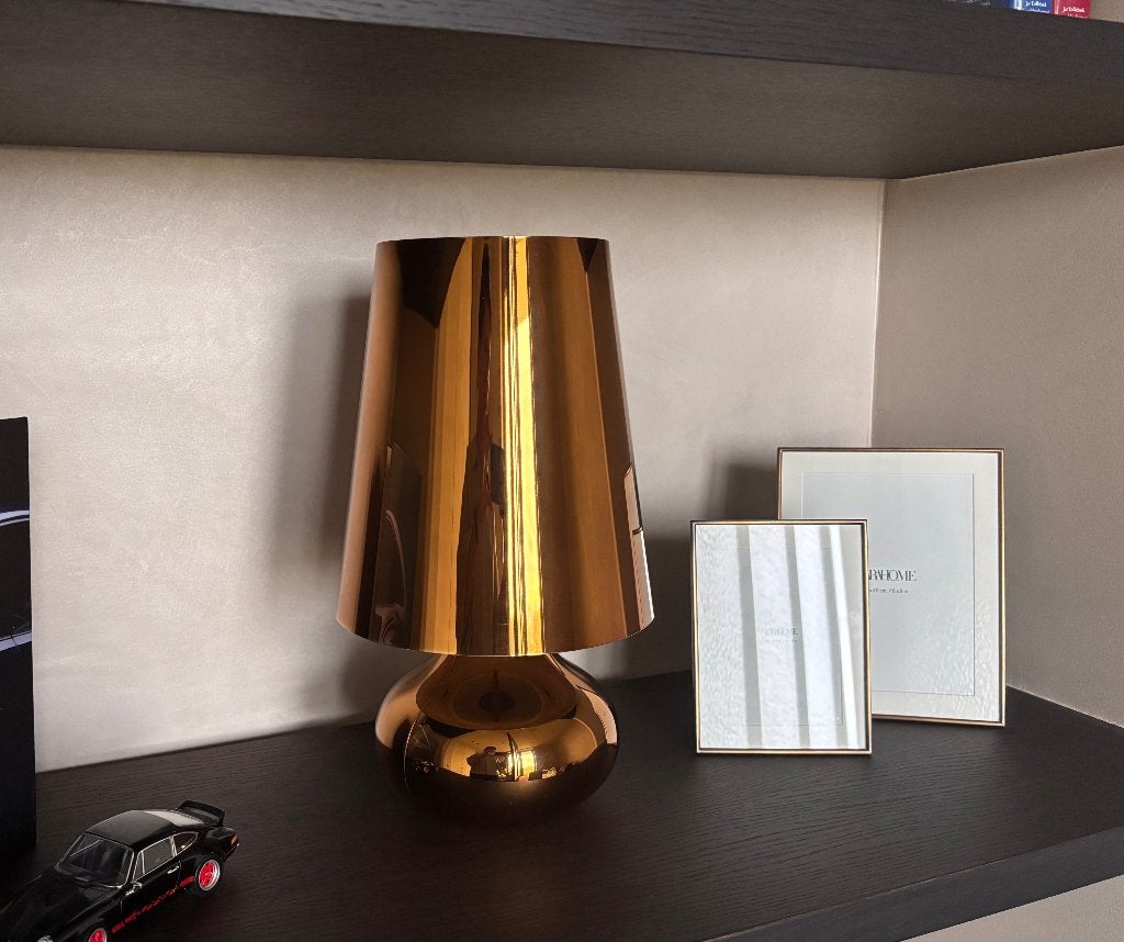 Lampe de table Kartell, Doré, Enlèvement ou Envoi, 42 cm, Source lumineuse incluse