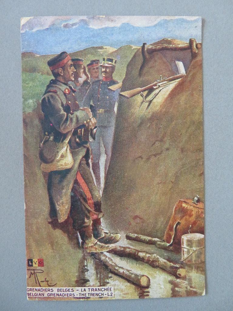 1917 PK WO1 grenadiers Belges C.65 - 3e Cie. Romberg Maurice, Verzamelen, Militaria | Algemeen, Ophalen of Verzenden, Overige soorten